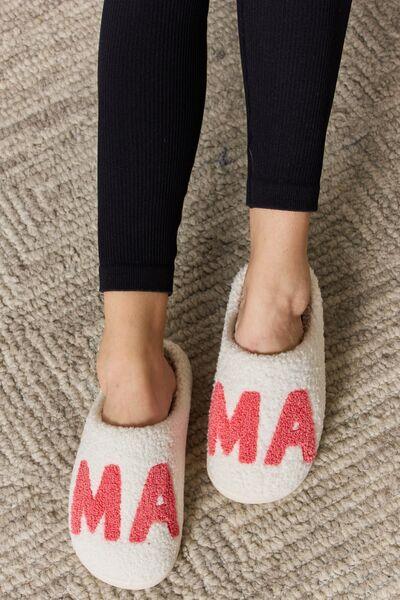 Melody MAMA Pattern Cozy Slippers - Browngold Fashion