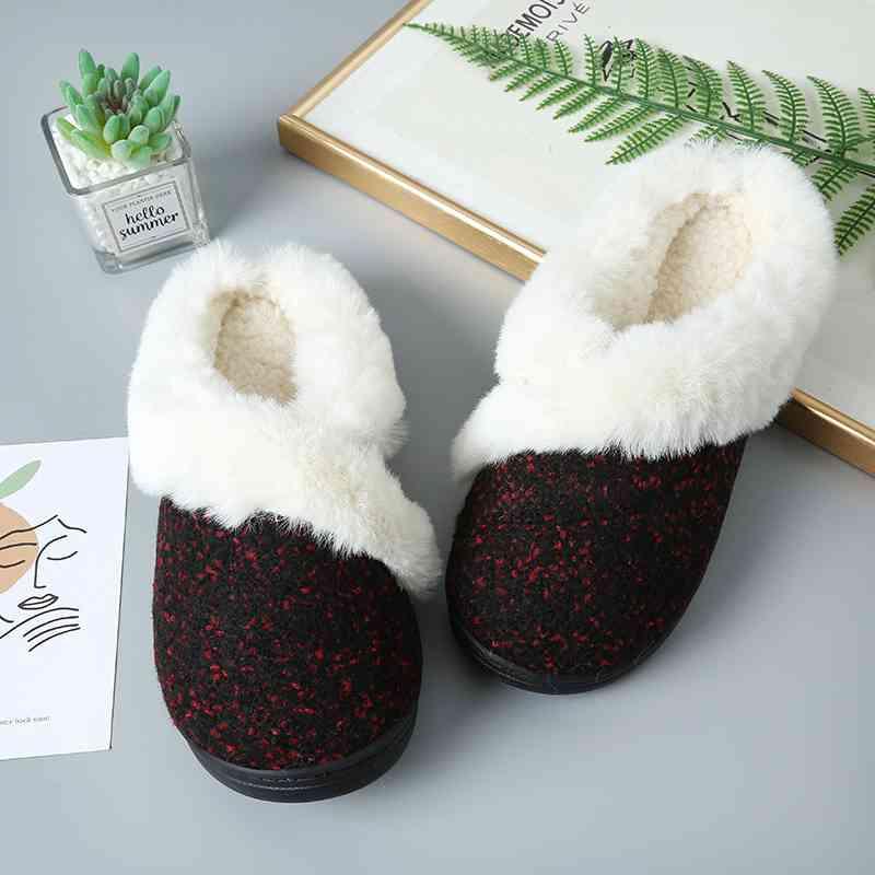 Sherpa Wrapped Indoor/Outdoor Slipper - Browngold Fashion