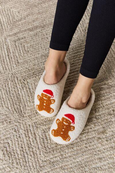 Melody Christmas Cozy Slippers - Browngold Fashion