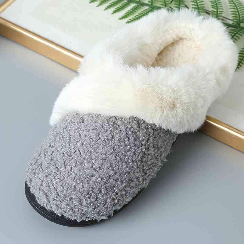 Sherpa Wrapped Indoor/Outdoor Slipper - Browngold Fashion