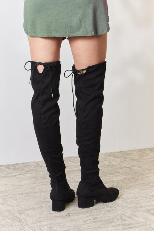 East Lion Corp Over The Knee Boots - Browngold Fashion