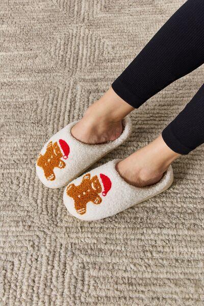 Melody Christmas Cozy Slippers - Browngold Fashion