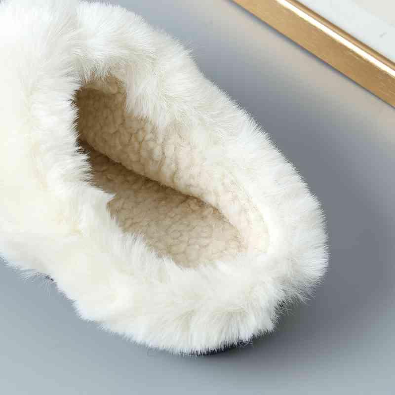 Sherpa Wrapped Indoor/Outdoor Slipper - Browngold Fashion