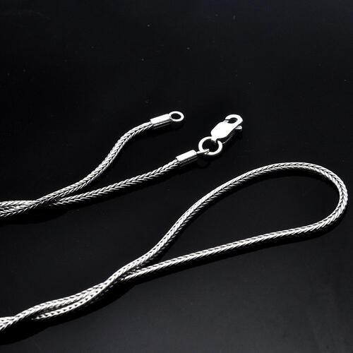 21.7" Snake Chain 925 Sterling Silver Necklace - Browngold Fashion