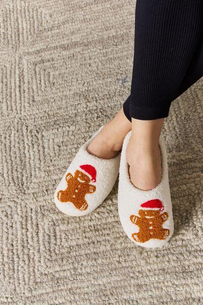 Melody Christmas Cozy Slippers - Browngold Fashion