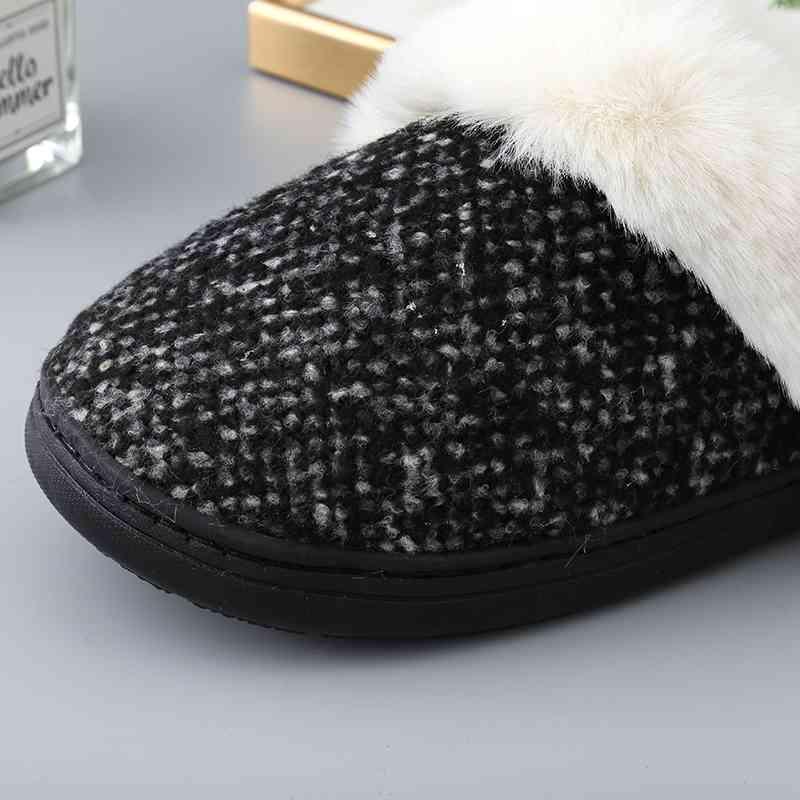 Sherpa Wrapped Indoor/Outdoor Slipper - Browngold Fashion