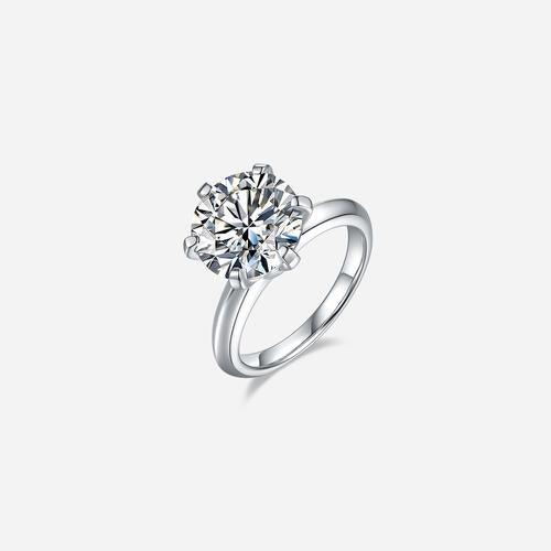 5 Carat Moissanite 925 Sterling Silver Ring - Browngold Fashion