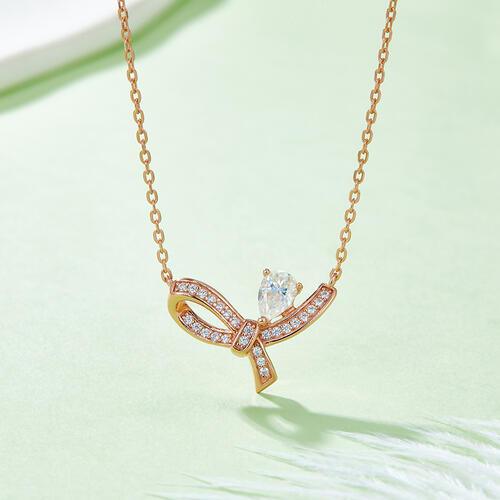 Moissanite 925 Sterling Silver Necklace - Browngold Fashion