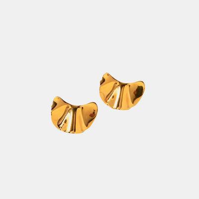 Irregular 18K Gold-Plated Earrings - Browngold Fashion