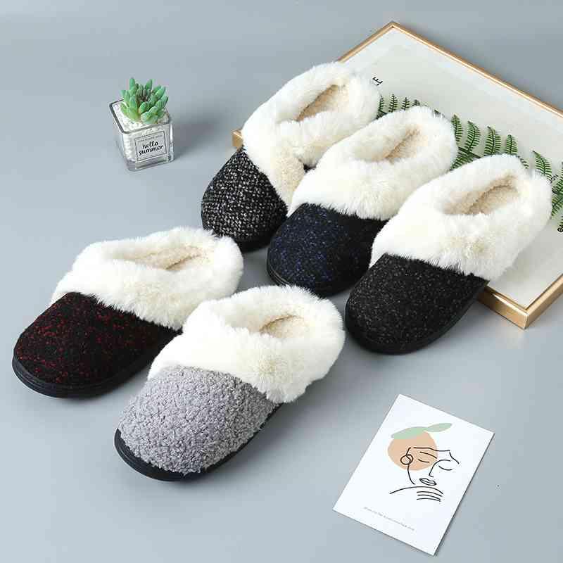 Sherpa Wrapped Indoor/Outdoor Slipper - Browngold Fashion