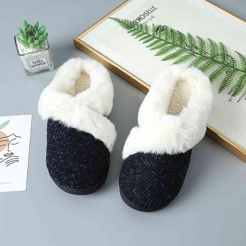 Sherpa Wrapped Indoor/Outdoor Slipper - Browngold Fashion